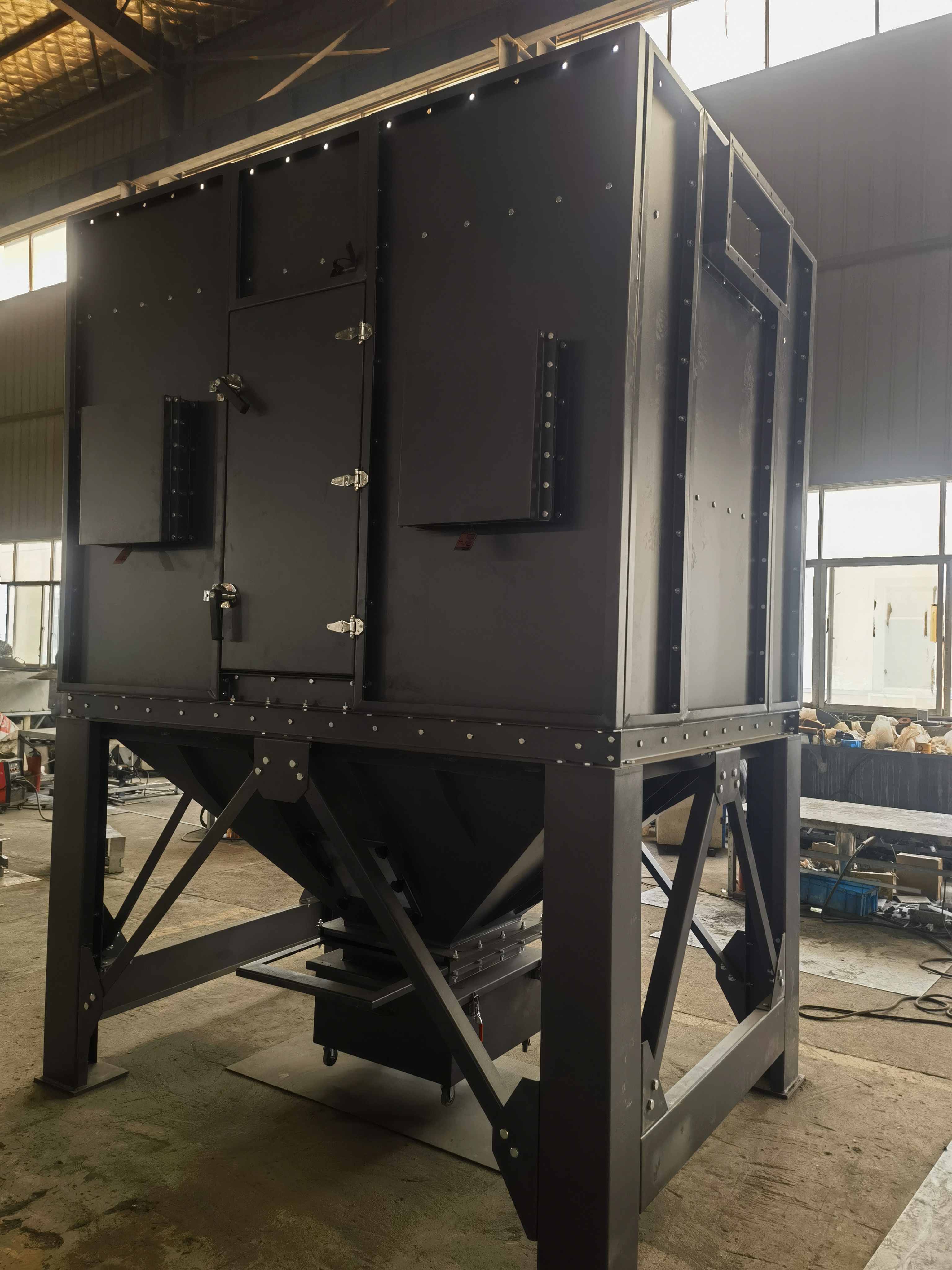 礦石新材料公司里的廢氣除塵方案